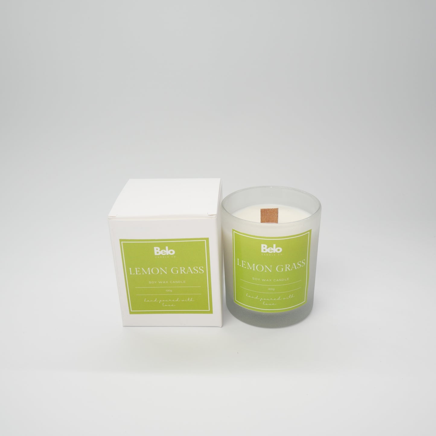 Lemon grass - wood wick candle