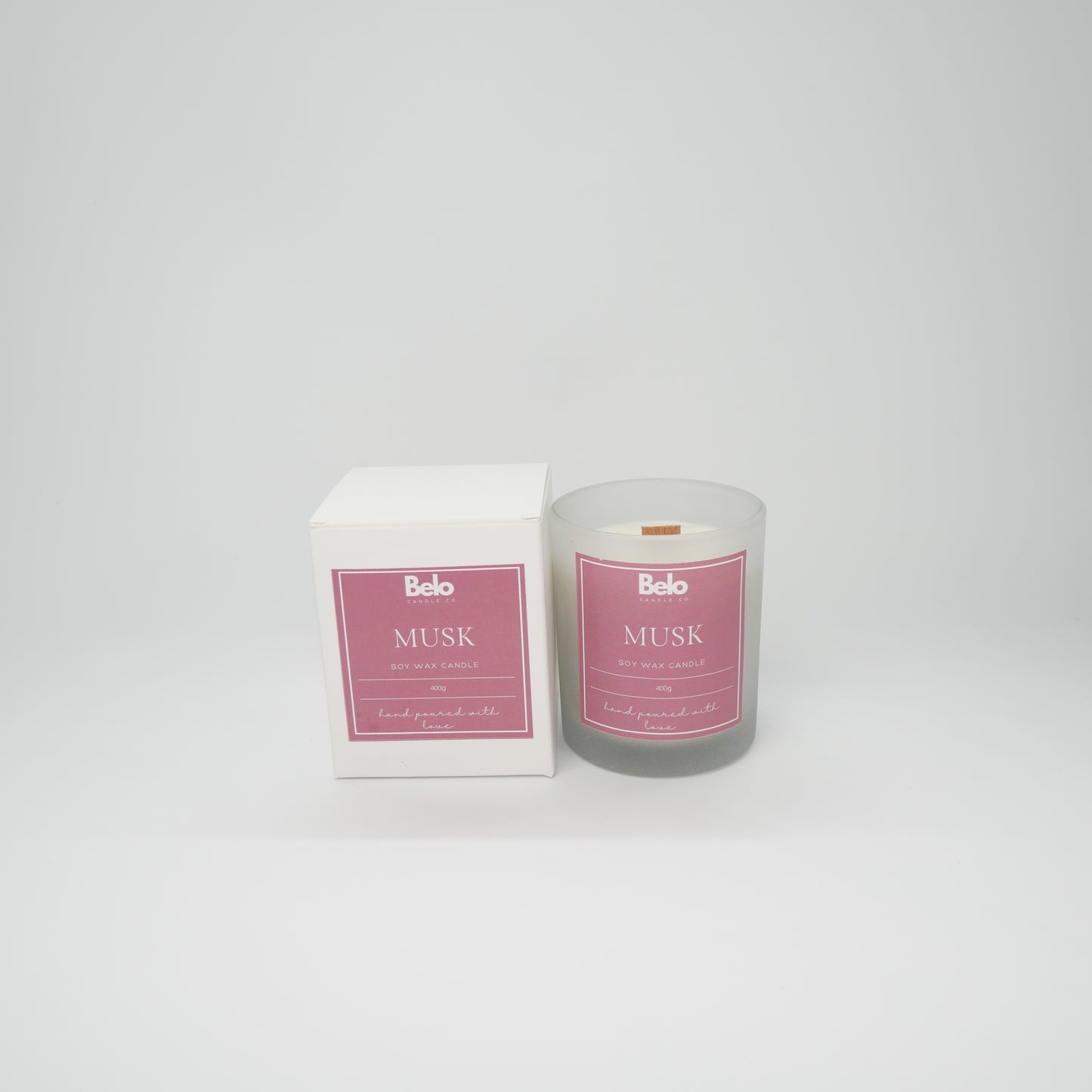 Musk - wood wick candle