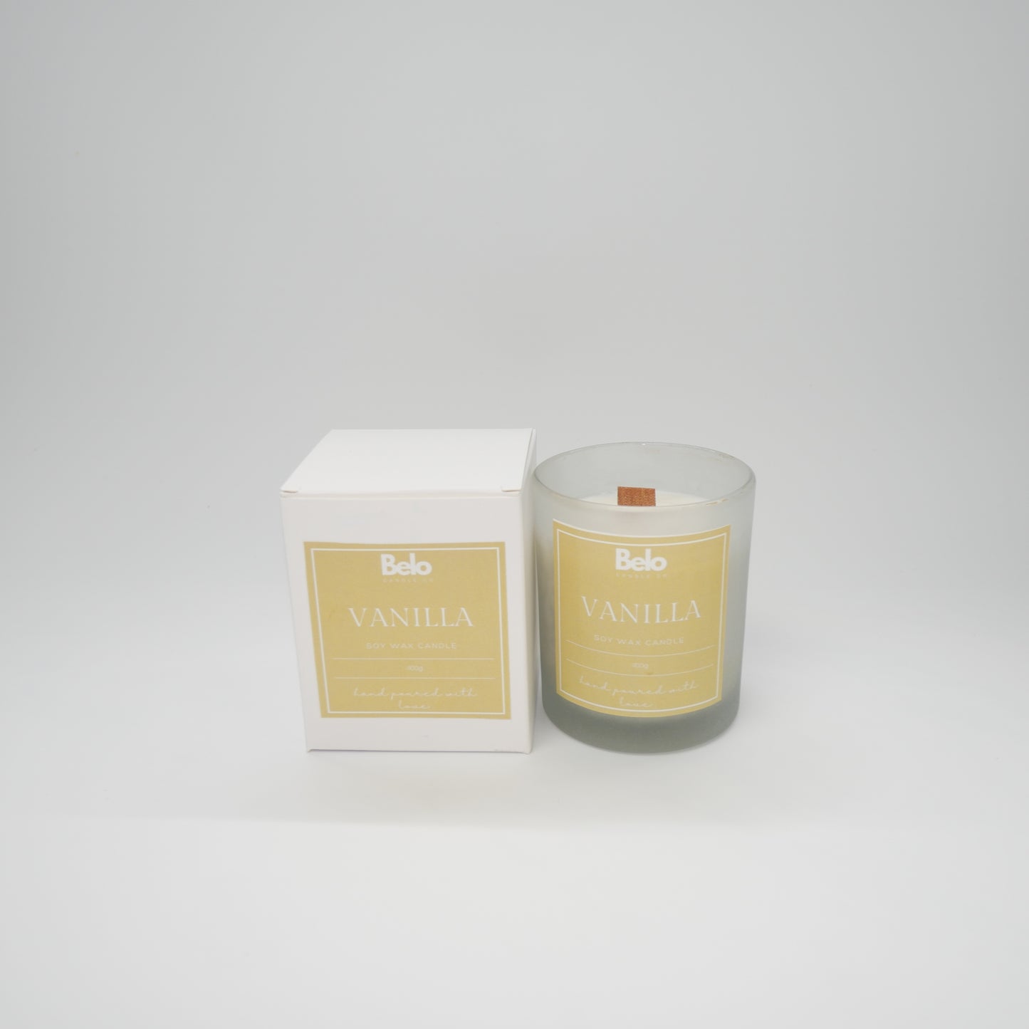 Vanilla - wood wick candle