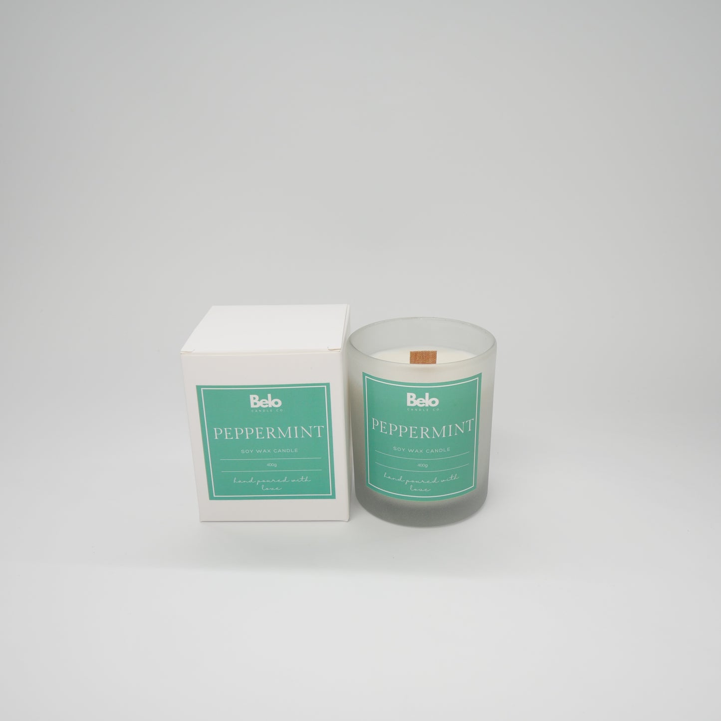 Peppermint - wood wick candle