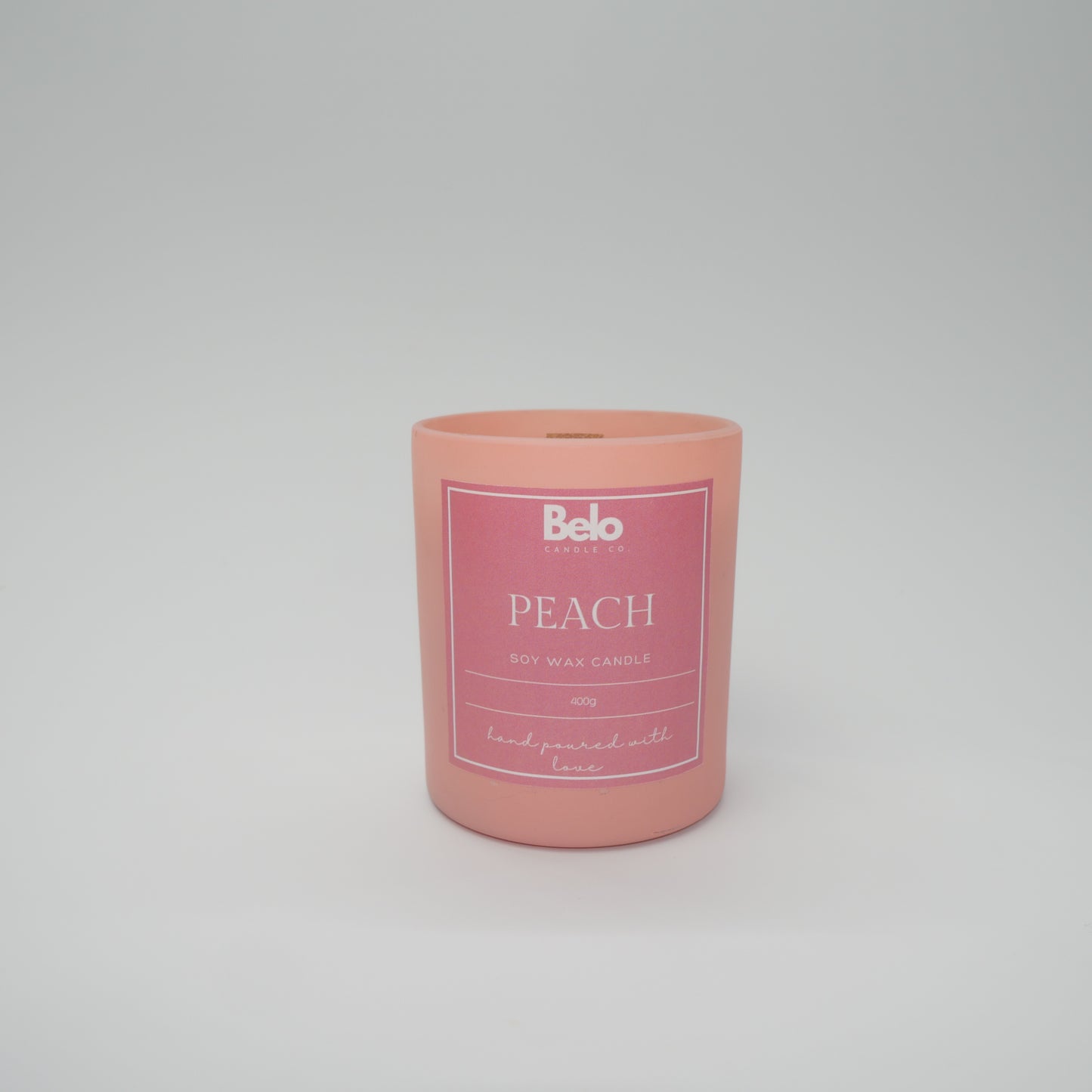 Peach - wood wick candle