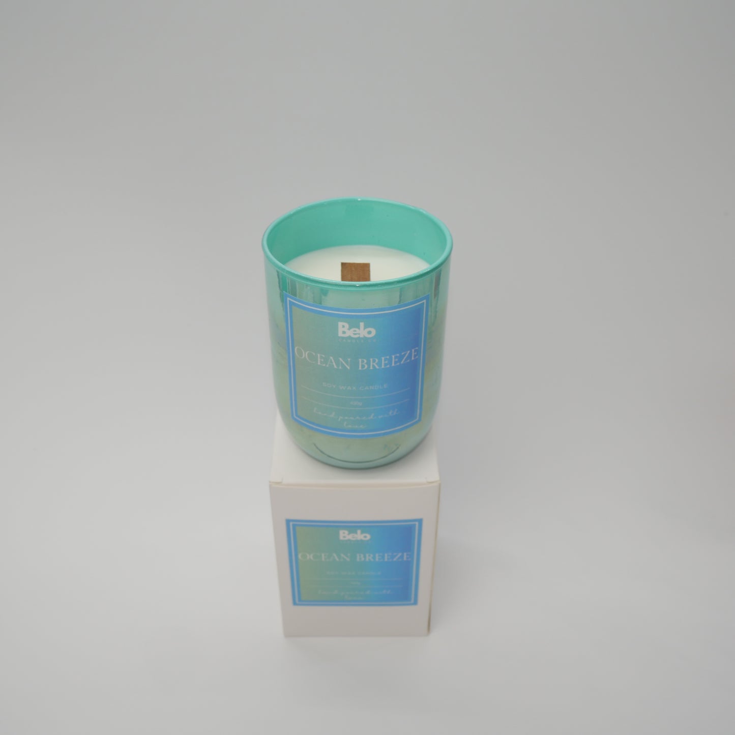 Ocean Breeze - wood wick candle