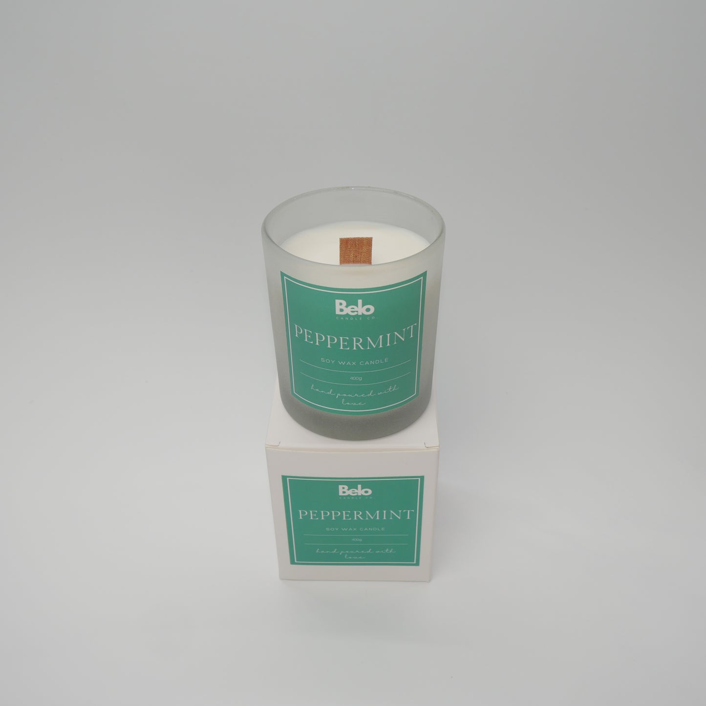 Peppermint - wood wick candle