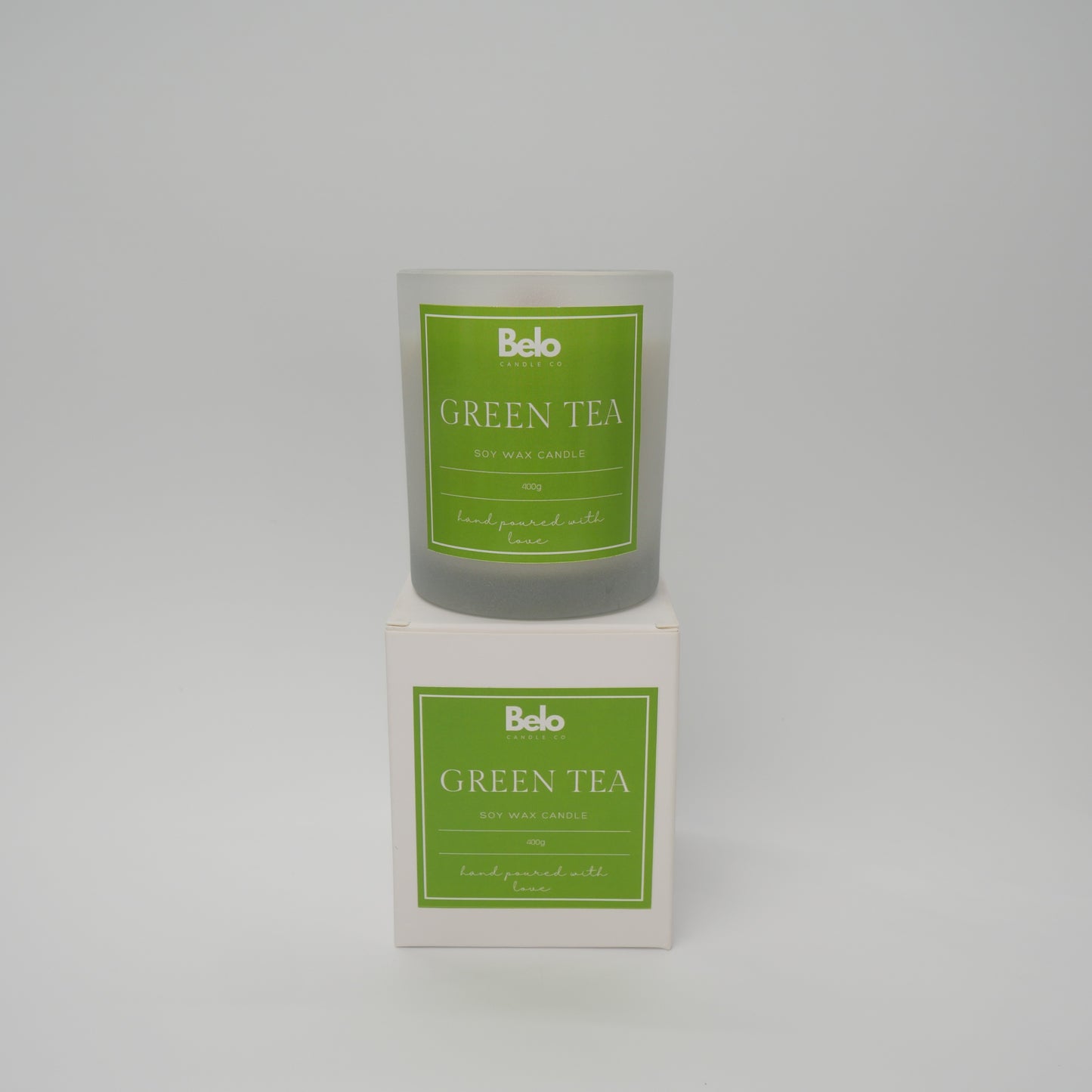 Green tea - wood wick candle