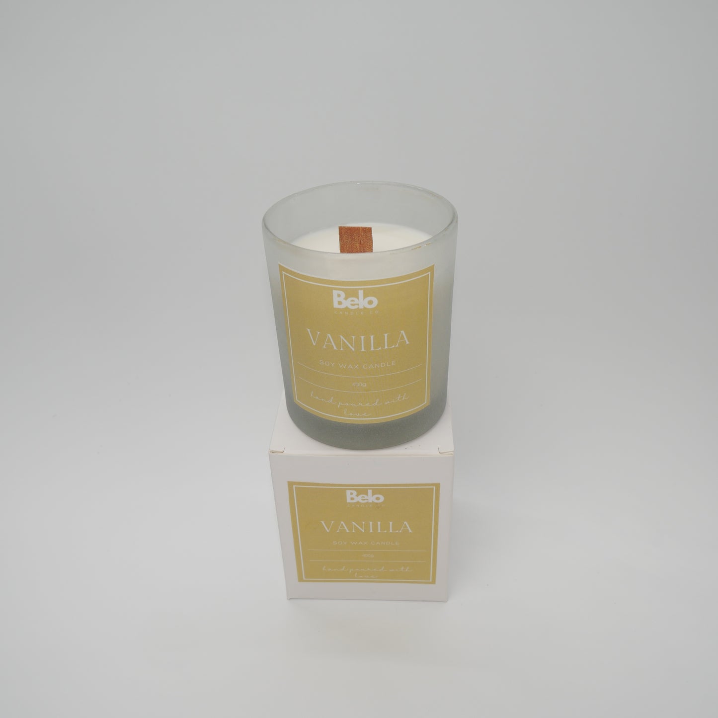 Vanilla - wood wick candle