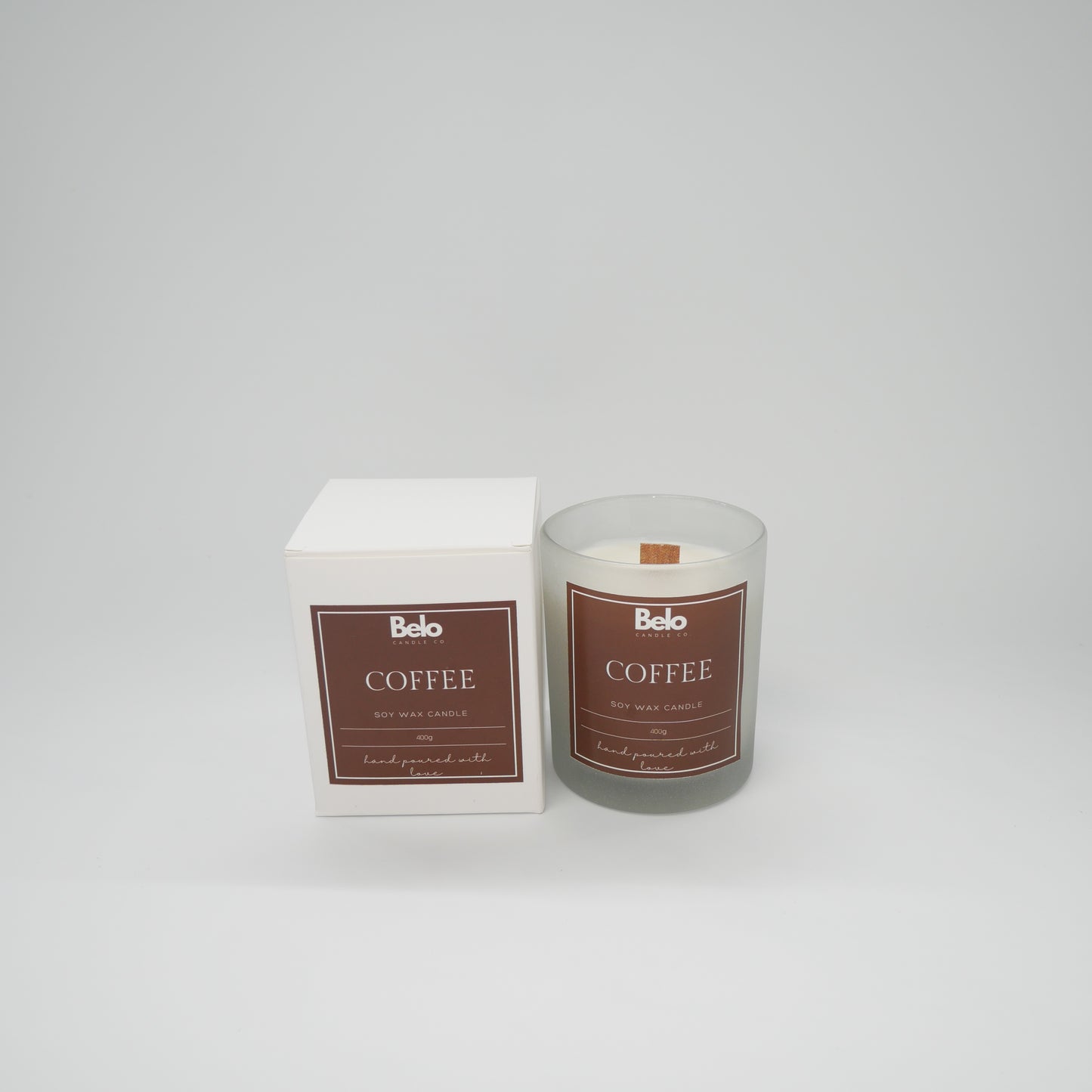 Coffee - wood wick candle