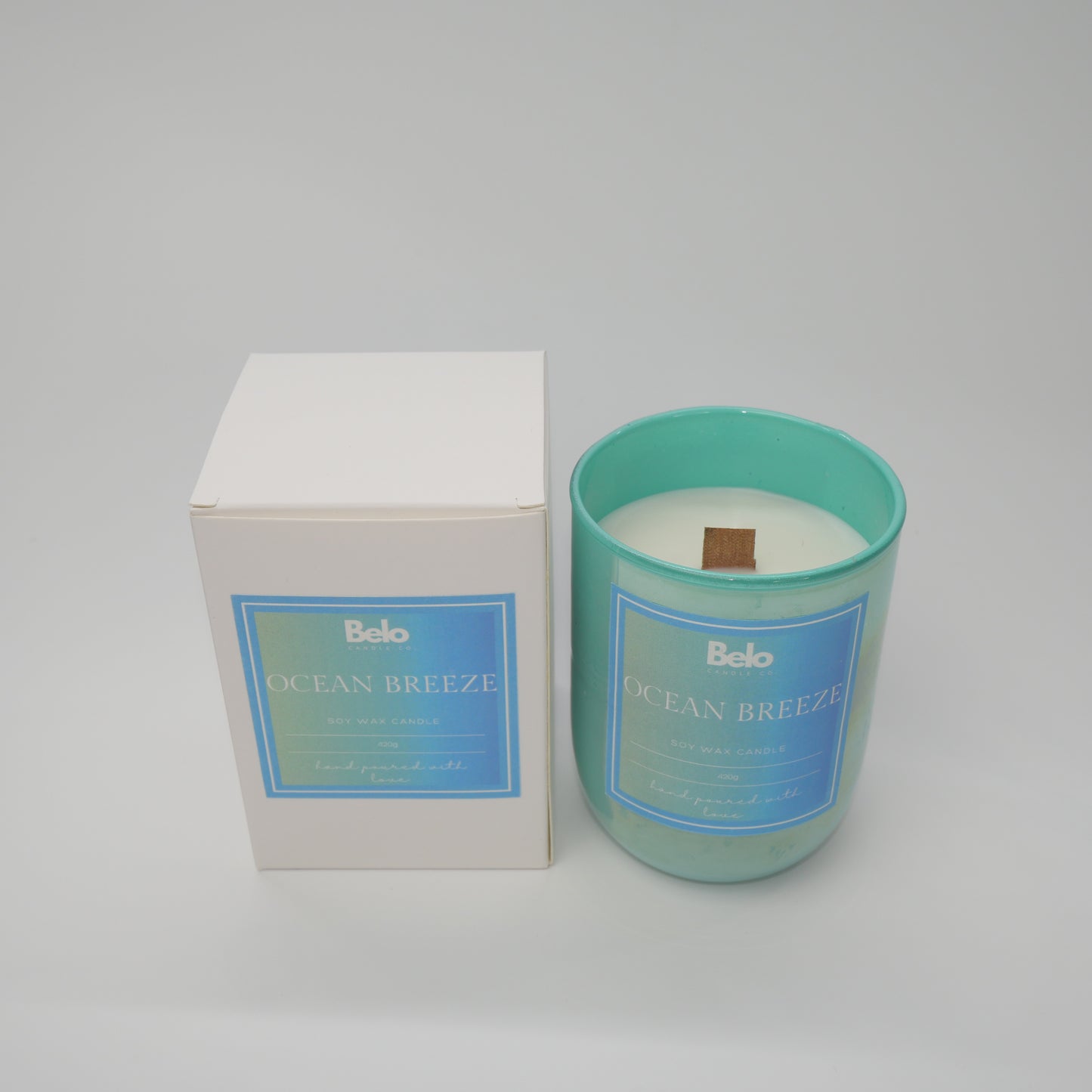 Ocean Breeze - wood wick candle