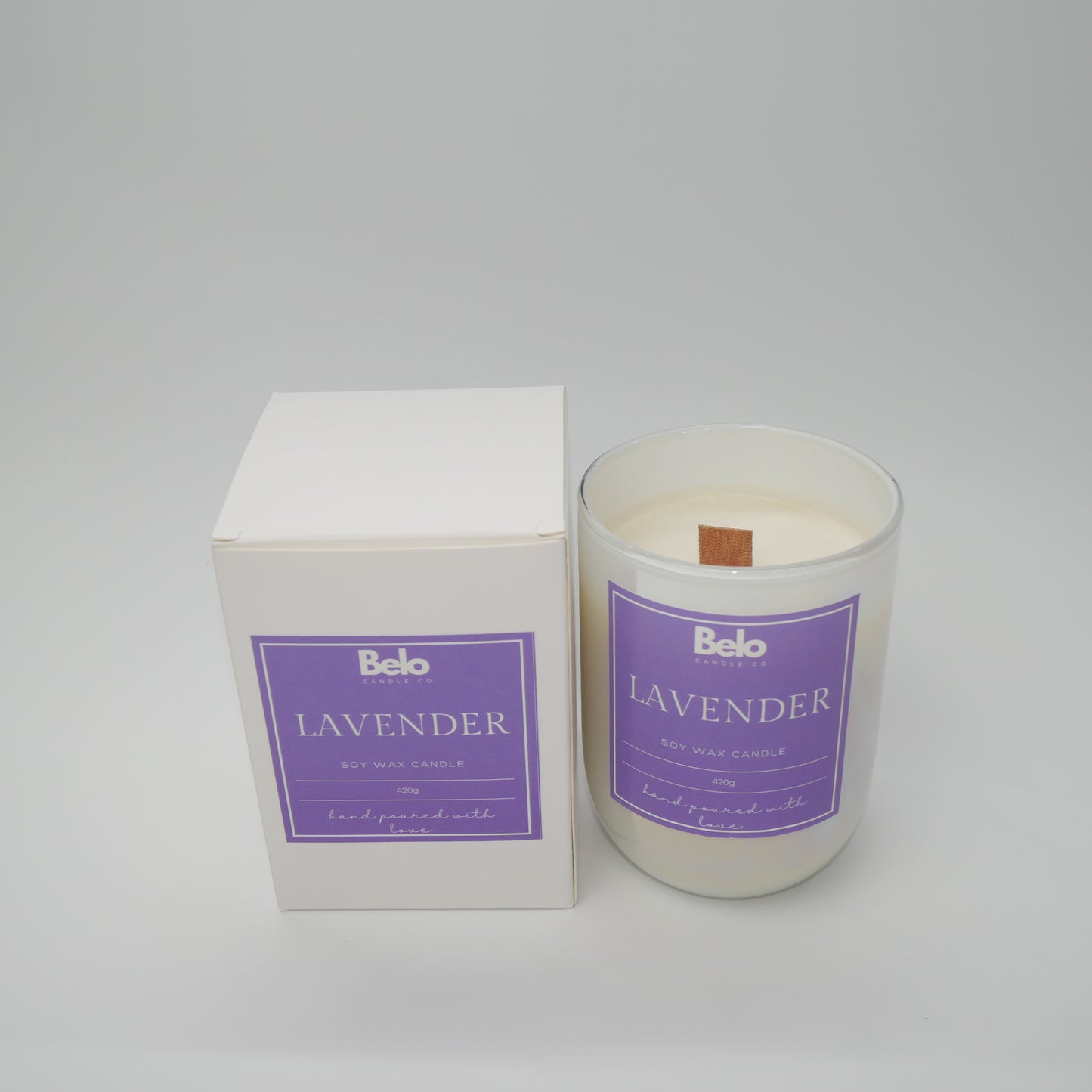 Lavender - wood wick candle