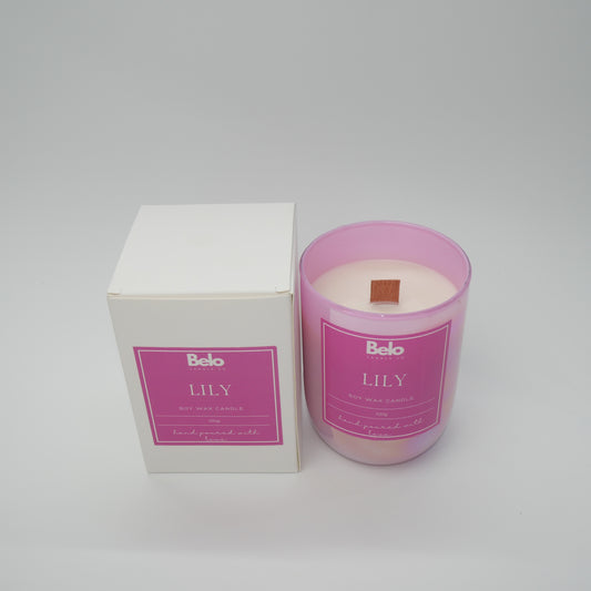 Lily - wood wick candle