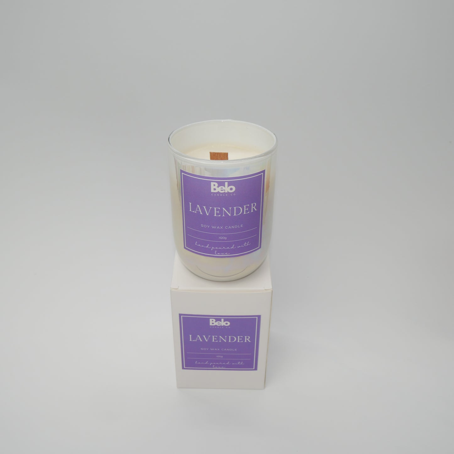 Lavender - wood wick candle