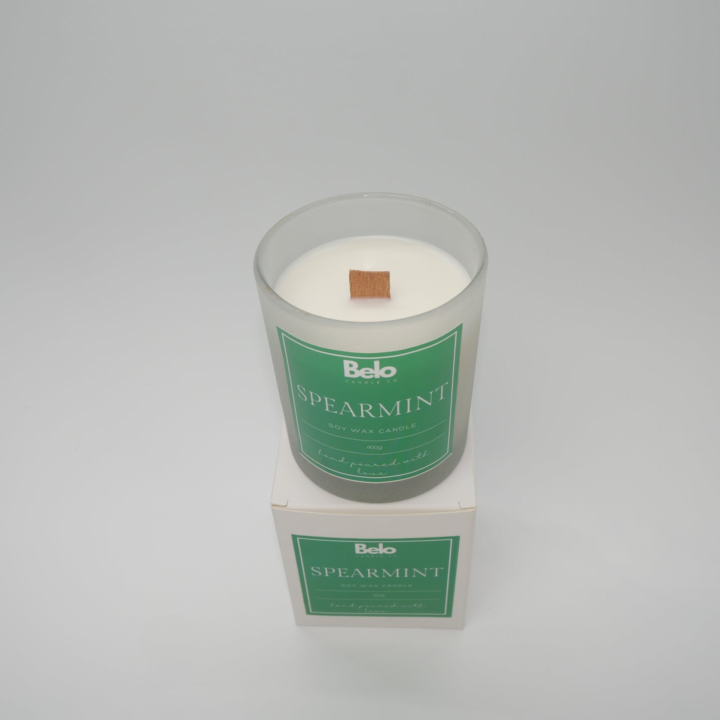 Spearmint - wood wick candle